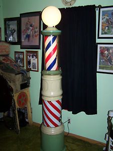 Vintage 1930's Barber Pole Very RARE Theo A Kochs Chicago