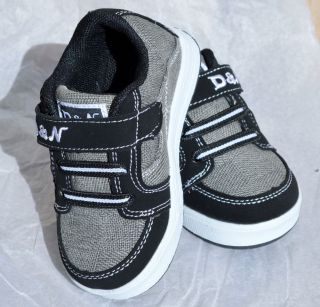 Baby Toddler Boy Girls Velcro Tennis Casual Black Shoes Size 4 to 9