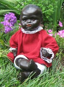Black Kammer Reinhardt Puz Infant Baby Doll Antique K R