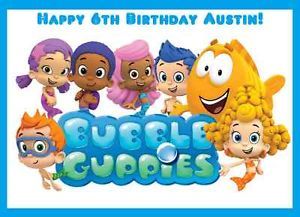 12 Bubble Guppies Stickers Loot Goody Gift Treat Favor Bag Labels Party Supplies