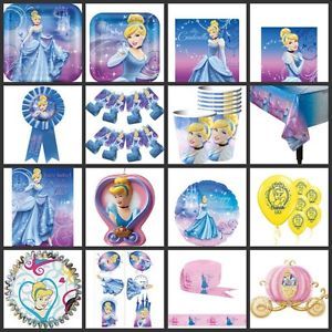 Cinderella Disney Princess Birthday Party Supplies Choose Your Own Set Kit