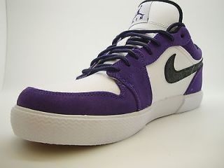 481177 503 Mens Air Jordan Retro V1 Club Purple Black White Athletic Sneakers