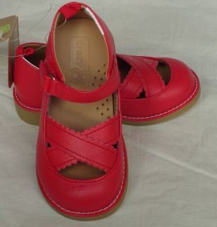 New Crazy 8 Girl's Mary Jane Dress Shoes Red Toddler Size 5