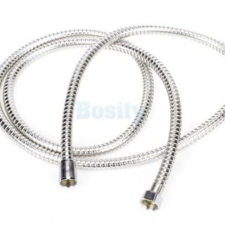 2M Stainless Steel Flexible Braided Shower Hose 1 2" Water Heater Hose Pipe