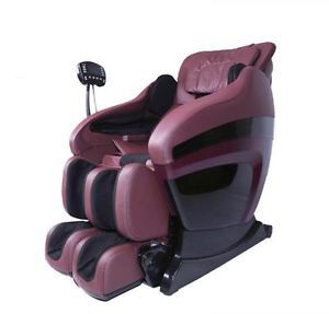 Full Body Zero Gravity Shiatsu Burgundymassage Chair Recliner Soft 3D  Arm 02