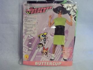 Powerpuff Girls Halloween Costume Buttercup Toddler Size 2 4
