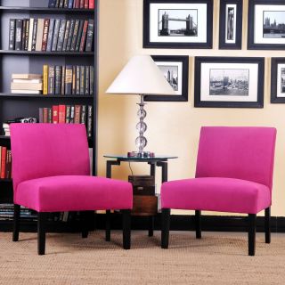 Hot Pink Modern Chair Chairs Manhattan Furniture Living Room Office Accent Side