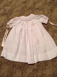 Smocked Royal Child Girls Size 9 Months White Dress Perfect for Easter