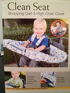 New Baby Boy Girl Eddie Bauer Clean Seat Shopping Cart High Chair Cover