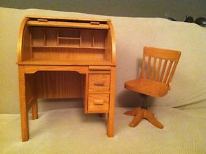 American Girl Kit Doll Wood Roll Top Desk and Chair Plus Shoes Pants