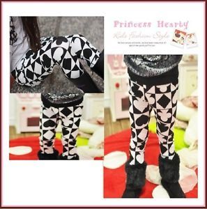 Boutique Girl Hip Trendy Style Fashion Poker Print Leggings Pants 2T 3T 4T Cute