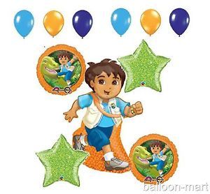 Diego Balloons Set Birthday Party Supplies Decoration Dora The Explorer Dinosaur