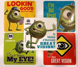 15 Disney Monsters Inc Eye Stickers Party Favor Teacher Supply