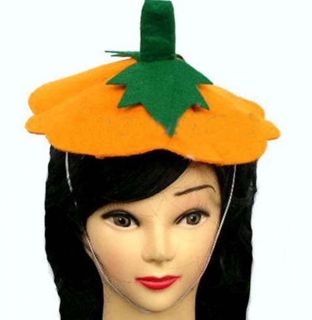 1 PC Halloween Pumpkin Cap Hat Costume Funny Masquerade Party Prop Decorate New