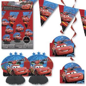 Disney Cars 7 Pieces Party Decoration Kit Birthday Party Supplies Banner
