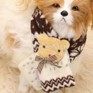 Pet Dog Puppy Fashion Warm Neck Wrap Scarf Neckerchief Party Dress Up s M L