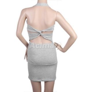 Sexy Club Wear Prom Cocktail Party Mini Halter Dress NW