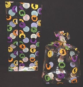 Halloween Holiday Fun Cute Cellophane Party Favor Candy Gift Bag 1319 D 11 5 x 5