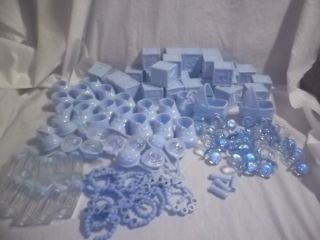 109 Piece Baby Boy Baby Shower Party Favors Games