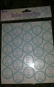It's A Boy Sticker Seals Baby Shower Supplies 50 Pieces
