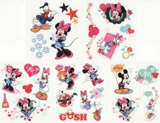 25 Assorted Disney's Minnie Mouse Daisy Tattoos Birthday Party Supplies Favors