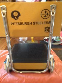 Vintage NFL Pittsburgh Steelers Cushioned Stadium Seat Chair Super Bowl Era