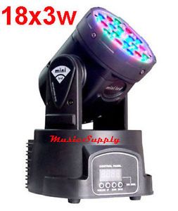 DJ 18X3W LED Moving Head Light RGB 54Watt DMX Stage Night Night Club Party Show