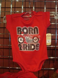 Indian Motorcycle Born to Ride Infant Onesie