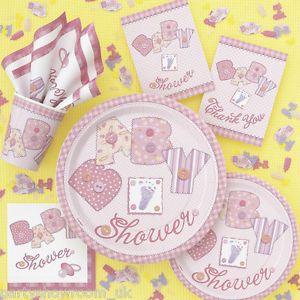 Baby Shower Pink Girl Party Tableware Decorations All The Items You Need
