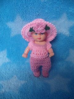 Pants Shirt Shoe Hat Handmade Crochet Clothes Barbie Baby Krissy 2 5 Doll Toys