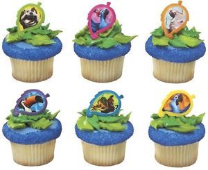 24 Rio Blu Gang Cupcake Rings Party Birthday Favors Toppers Supplies Movie