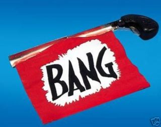Comedy Bang Gun with Bang Flag Joke Gag