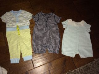 Newborn Boy Clothes Baby Gap Old Navy Lot Two One Pieces and One Set 0 3M