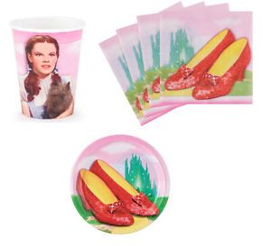 The Wizard of oz Birthday Party Supplies Plates Napkins Cups Set for 8 or 16