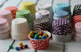 Colorful Candy Cups Party Paper Nut Containers Bakery Muffin Liner Ice Cream Cup