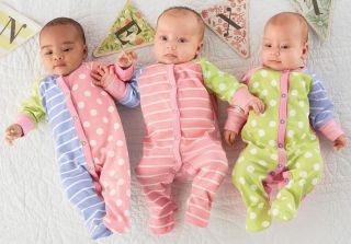 Next UK Baby Girl Sleepers Sleepsuits 3 Pack Lot New 6 9 Months