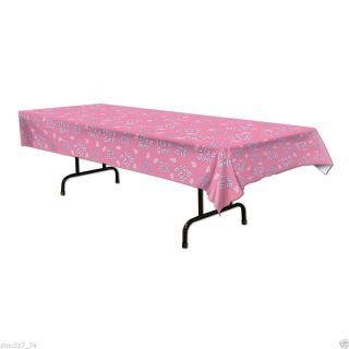 1 Baby Shower Party Decoration Plastic Table Cover Tablecloth Girl It's A Girl