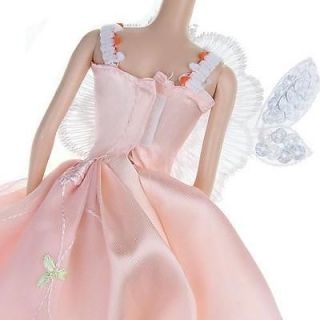 10 Lovely Flower Princess Party Dress Gown w Sequin for Barbie Doll Light Peach