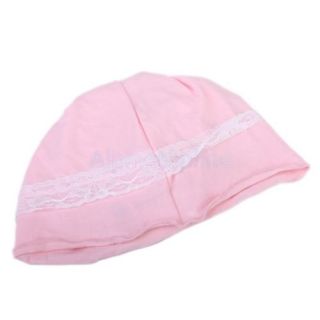 Toddler Kids Child Flower Lace Cotton Beanie Knit Girls' Hat Cap Lovly Pink Hot