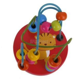Kids Educational Funny Play Learn Wooden Cartoon Fawn Beads Party Favor Gift Toy