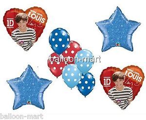 Party Supplies One Direction Balloons Birthday Louis Concert Decorations