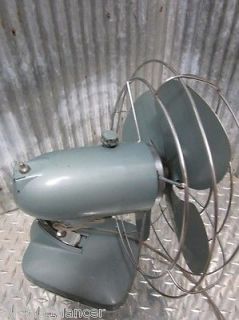 Machine Age Vtg Metal General Electric Oscilating Fan 1950s Mid Century Modern