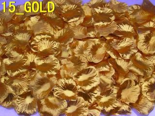 200pcs Gold Colors Silk Flower Petals Rose Wedding Party Bridal Bed Decoration