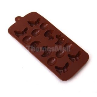 Silicone Duck Rabbit Pattern Cake Cookie Candy Chocolate Mold Tray Party DIY New