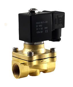 1 2 NPT Normally Closed Pneumatic Brass Electric Air Water Solenoid Valve 110VAC