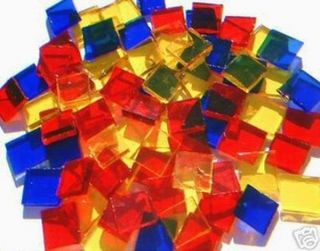100 Party Colors Stained Glass Art Mosaic Tile Craft Art Supplies Made in USA