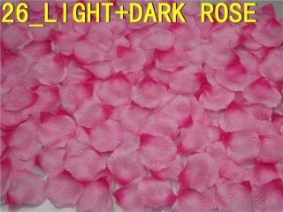200 Dark Pink Rose Petals Wedding Party Silk Flower Favors Wedding Party Bridal