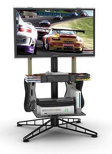 Video Game Storage Rack w TV Stand Mount Up to 42" LCD LED TV New