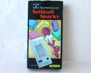 80s Nintendo Pocketsize Game Watch Spitball Sparky Handheld Electronic LCD Jeu