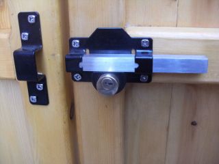 Gate Lock Long Throw for Wooden Garden Gate Garage or Door Pull Handle Kit